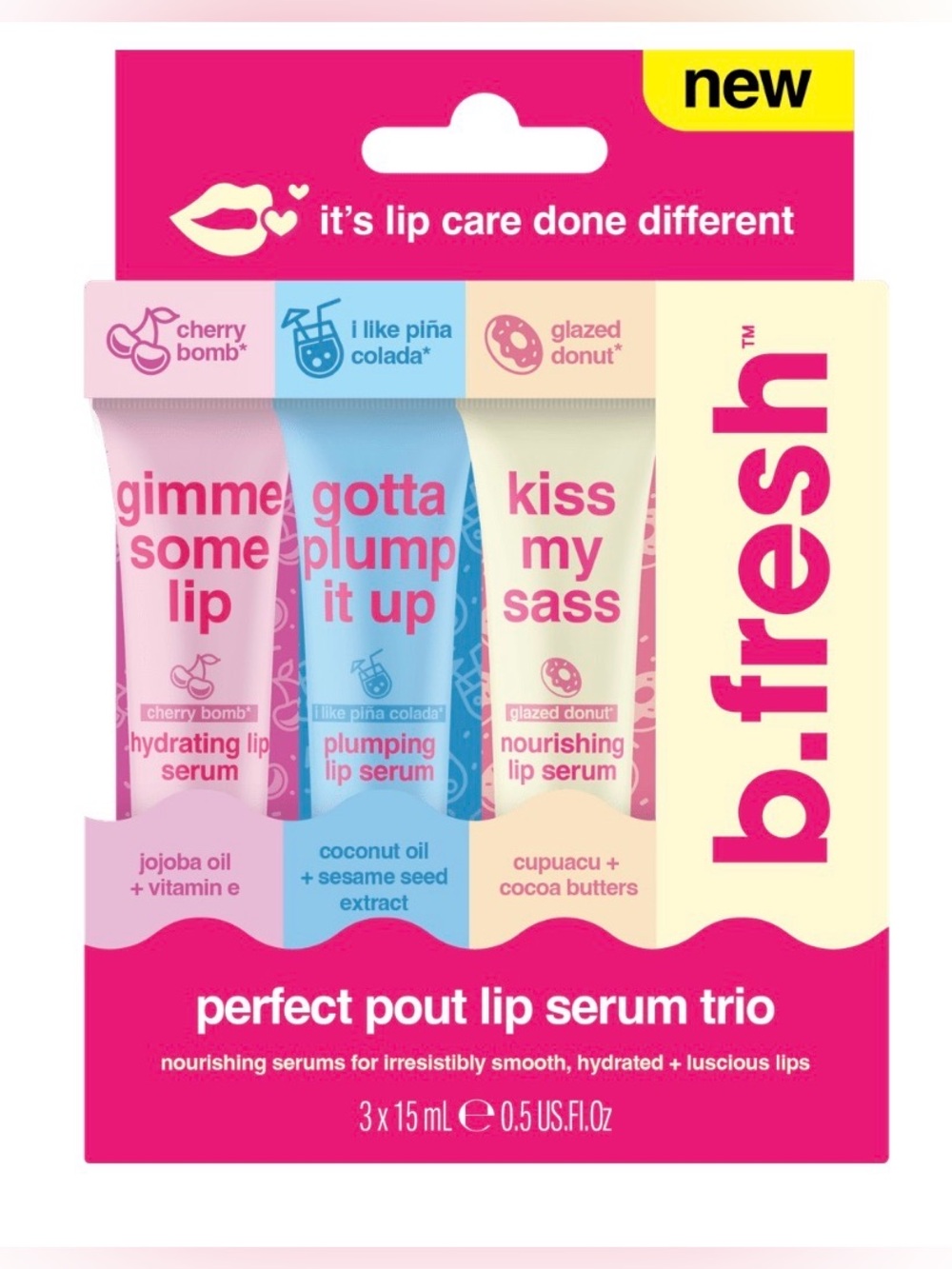 B. fresh Perfect Pout Nourishing Lip Serum Trio